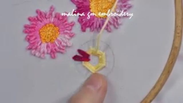 New Flower Stitch Dimensional Embroidery Flower reverse Pistil stitch смотреть онлайн