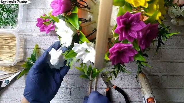 Букет из мини хризантем/ Кузнецовы Family смотреть онлайн