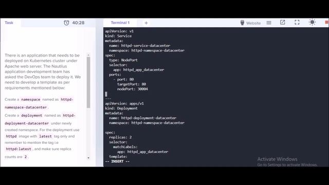 Deploy Apache Web Server on Kubernetes Cluster | kodekloud tasks | devops | kubernetes смотреть онлайн