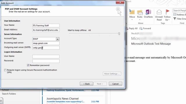 Configure Outlook 2013 for Gmail in Windows 7 смотреть онлайн