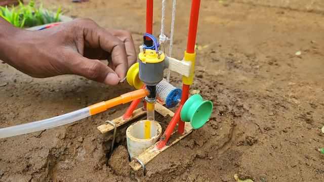 Borewell drilling machine | Submersible water pump | Science project смотреть онлайн