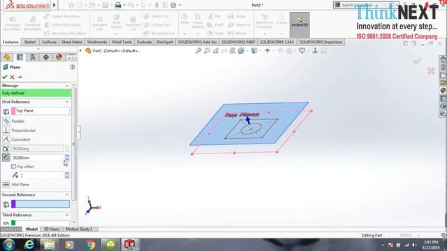 Convert Entites (copy sketch) in SolidWorks | ThinkNEXT Technologies смотреть онлайн