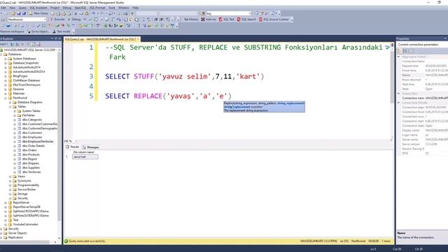 SQL Server'da STUFF, REPLACE ve SUBSTRING Fonksiyonları Arasındaki Fark смотреть онлайн