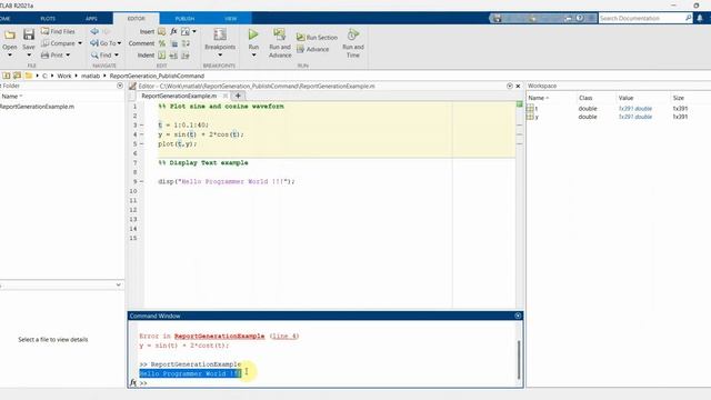 How to generate PDF report using PUBLISH command in MATLAB? смотреть онлайн