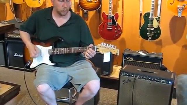 2011 Mexi Strat played through a 1966 Fender blackface super reverb @ Spindrift Guitars смотреть онлайн