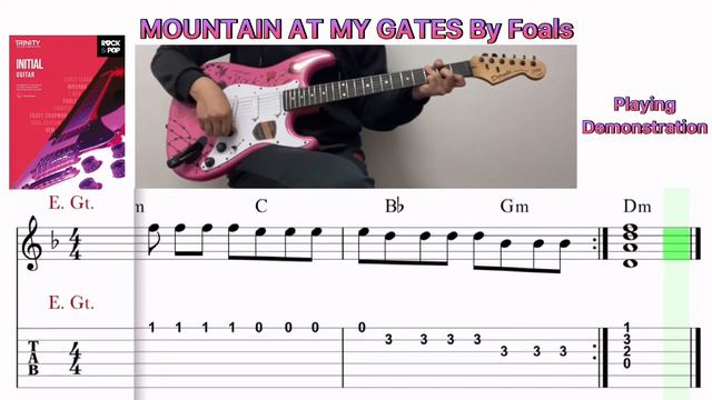 Trinity Rock & Pop Guitar Initial - Mountain At My Gates (Demo & Exam Backing) Notes & Tab Video смотреть онлайн