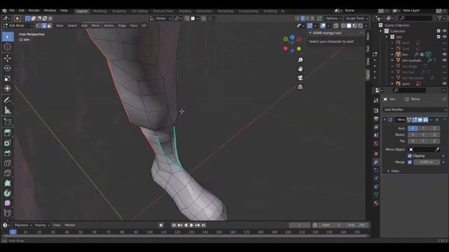 Disco Elysium fanart【Blender 2.92】Part 1: modelling Kim [strobe warning] смотреть онлайн