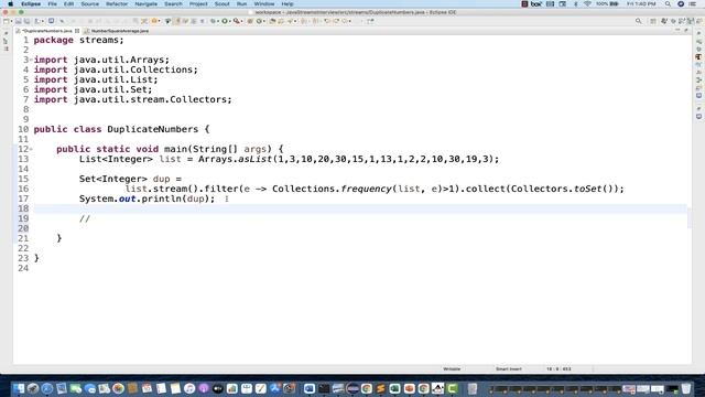 Java Streams Interview Question - 06 - Print Duplicate Numbers using Streams смотреть онлайн
