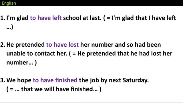 Perfect infinitive | What is perfect infinitive | Use of perfect infinitive | Infinitives in Englis смотреть онлайн