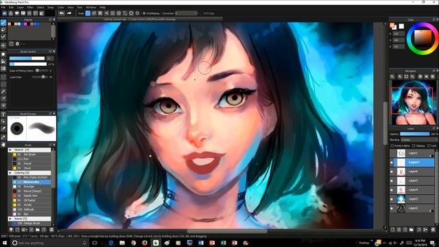[MediBang] Coloring Tutorial + Speedpaint смотреть онлайн