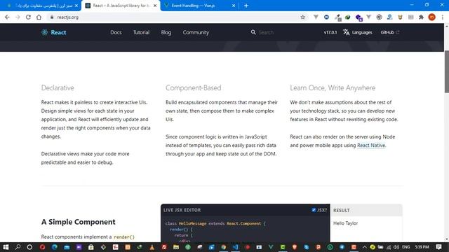 مقایسه بین react و Vue js | کدام یک بهتر است ؟ смотреть онлайн