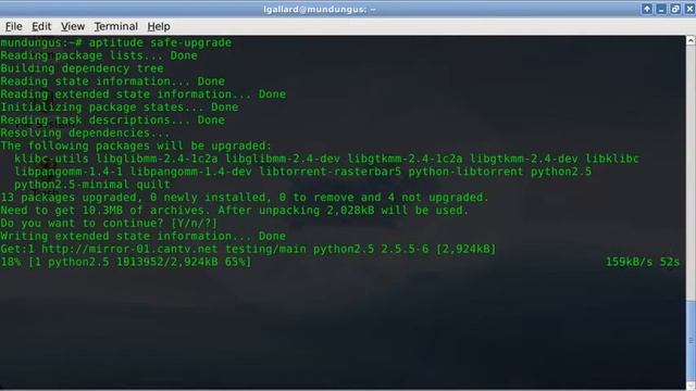 Updating Debian repositories смотреть онлайн