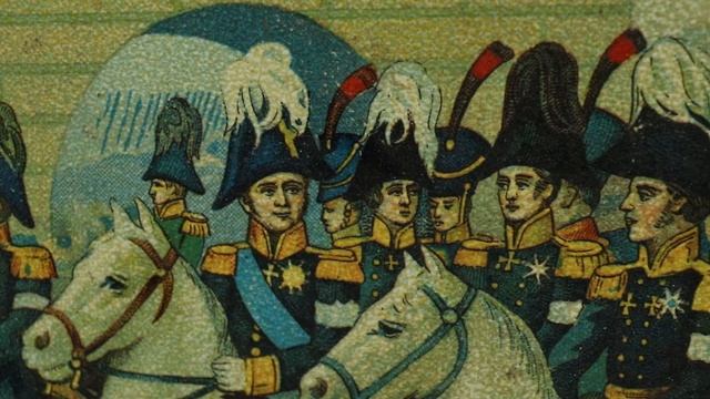 Коробка для карамели «Торжественный въезд Александра I с союзниками в Париж, 1814 г.». смотреть онлайн