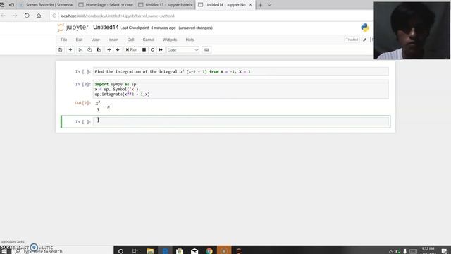 SOLVING INTEGRATION EQUATION USING PYTHON(JUPYTER NOTEBOOK) смотреть онлайн