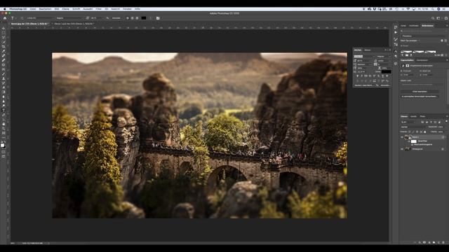 Tilt Shift Effekt in Photoshop смотреть онлайн