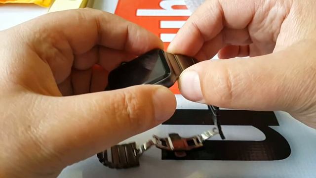 Распаковка и обзор металлического блочного браслета из Китая для Apple Watch. смотреть онлайн