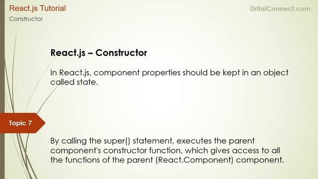 React.js Tutorial | React.js Constructor смотреть онлайн