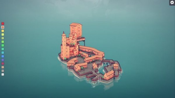 Townscaper - часть 1. Начинаем строительство