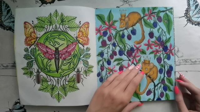Законченная раскраска "Дневные грезы" // Finished coloring book // Daydreams //РАСКРАСКИ АНТИСТРЕСС смотреть онлайн