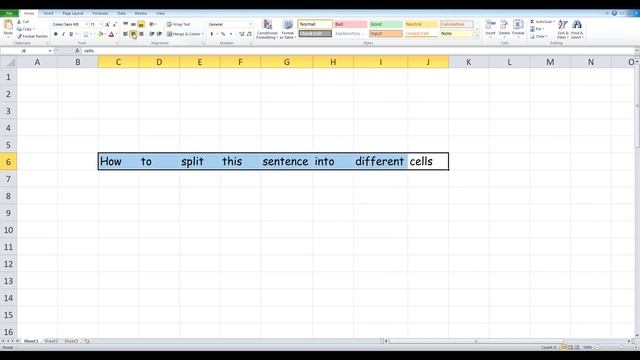 How to split cells containing text in Excel смотреть онлайн