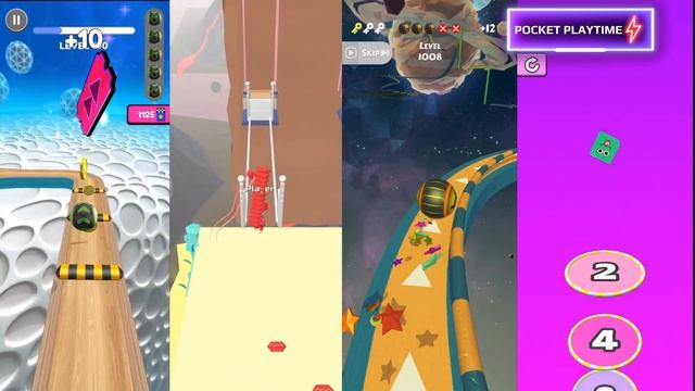 Going Balls vs Bridge Race vs Action Balls vs Jelly Run 2048 - All level gameplay Android, IOS смотреть онлайн
