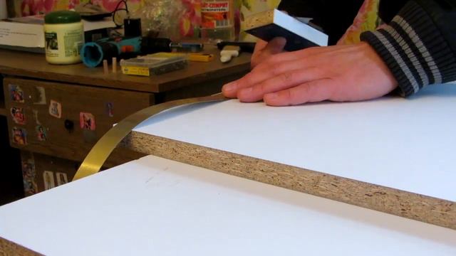 Подрезка кромки ПВХ с подручных средств. Самодельный подрезатель кромки. На дачы у АндрУхі #1