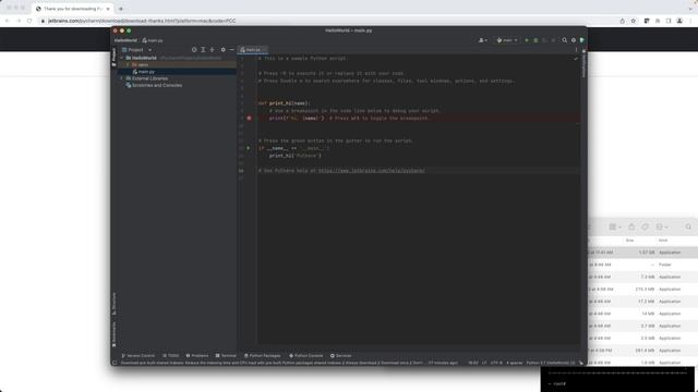 Setup A Python Development Environment On A Mac With PyCharm | Python Tutorial смотреть онлайн