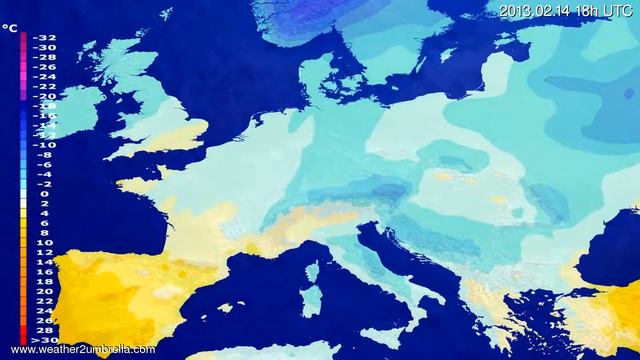 Temperature forecast Europe 2013-02-11 00:00:00 смотреть онлайн