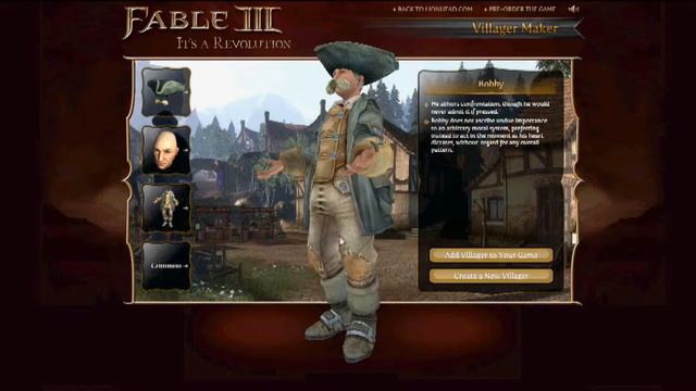 Fable III Villager Maker Tutorial HD смотреть онлайн