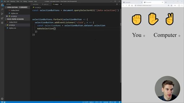 How To Code Rock Paper Scissors In JavaScript смотреть онлайн