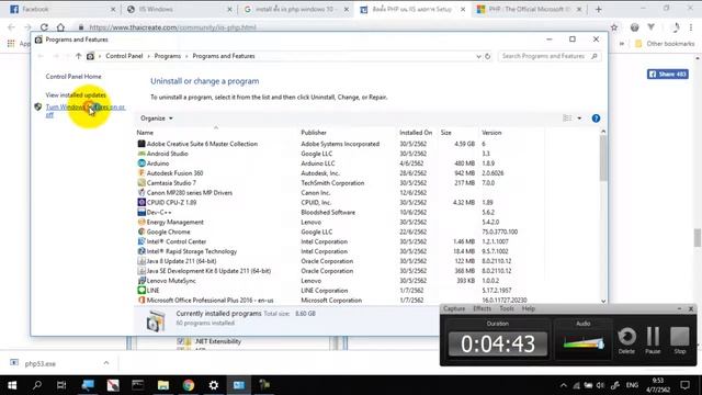 วิธีติดตั้ง php on iis windows 10 смотреть онлайн