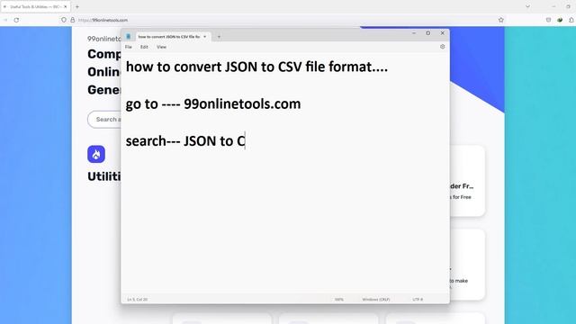 How to convert JSON to CSV file format смотреть онлайн