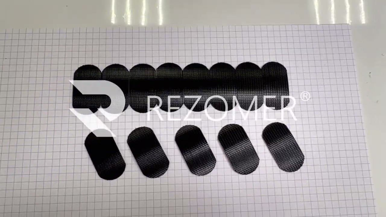 Нарезать липучку. Закруглённый срез. Фигурная резка