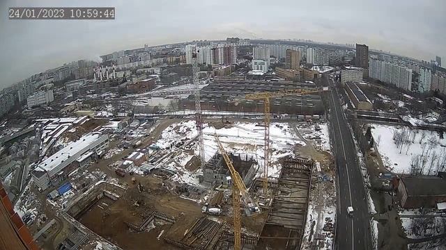 ПИК Кольская 8 ( камера 3 ) таймлапс с 21-01-2023 по 27-01-2023 смотреть онлайн