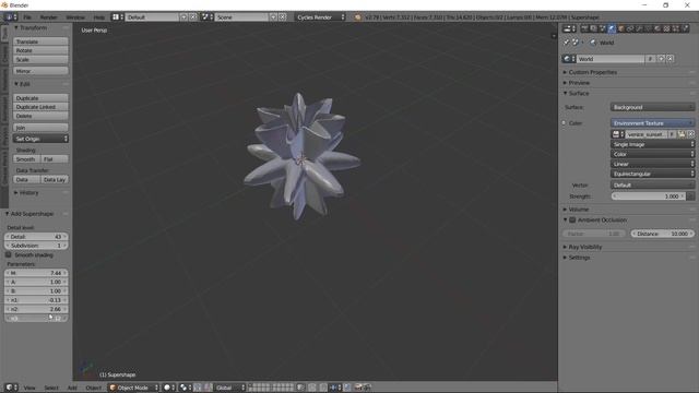 Supershape Add-on for Blender 2.79b смотреть онлайн