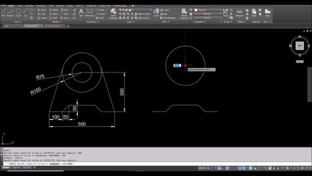 AutoCAD Command Reference : Circle Command смотреть онлайн