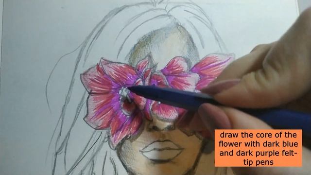 Master class /We draw a girl / Мастер -класс/Рисуем девушку карандашами и фломастерами/ смотреть онлайн