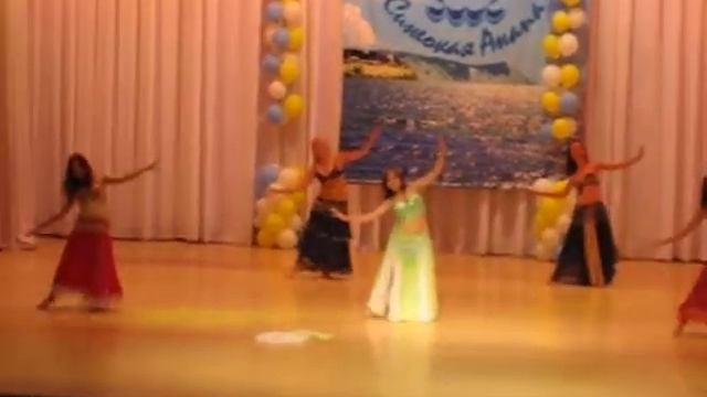 Восточный танец с шалью +барабаны,группа "V&A" смотреть онлайн