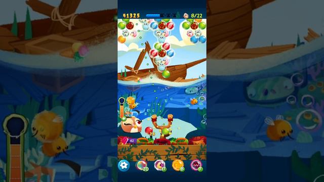 Angry Birds Pop Level 877 using Daily Guest Star Dahlia + Win Streak 1 (double score) смотреть онлайн