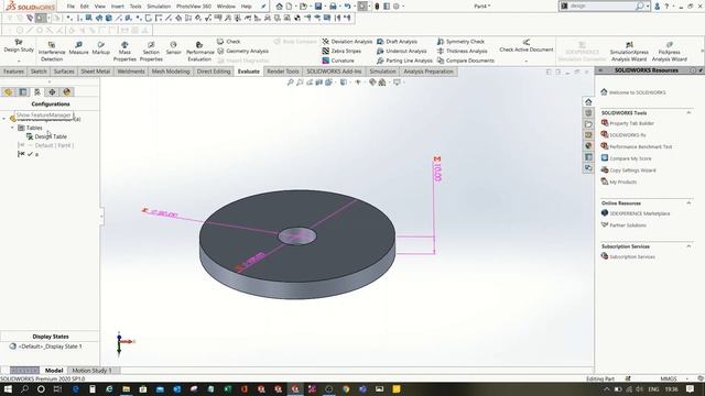 Configure Global Variables in the Design Table_SOLIDWORKS смотреть онлайн