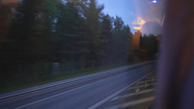 Sweden, double decker bus 676 night ride from Norrtälje to Stockholm Östra смотреть онлайн