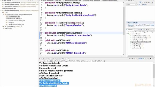 Template Method Design Pattern in Java | Template method pattern example by Java9s | Java9s.com смотреть онлайн