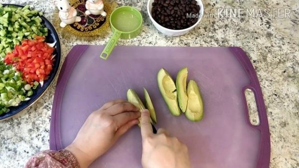 Salad with Quinoa. Салат с Кинуа. Хуриш бо кинуа.