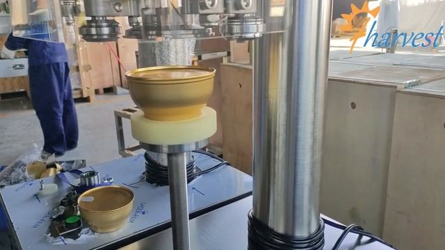 Полуавтоматична машина за зашиване на купа, машина за кримпване на течни продукти за сироп смотреть онлайн