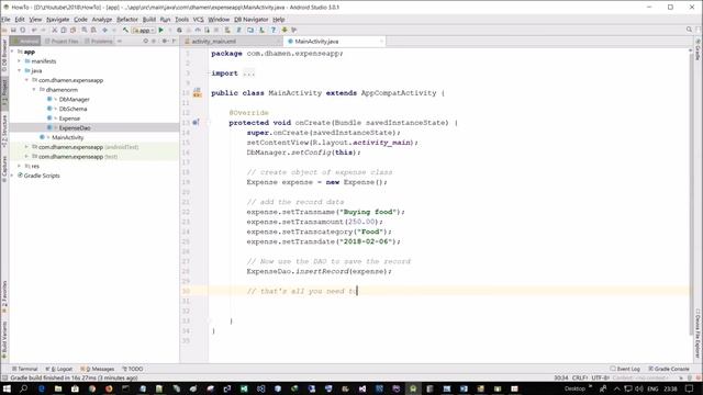 Android SQLite Database Tutorial Create Data Access Objects using DhamenORM application смотреть онлайн