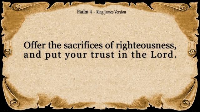 Psalm 4 - Answer Me When I Call! (With words - KJV) смотреть онлайн