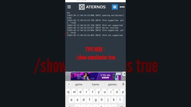 How to turn on Show Co-ordinates in Aternos server | SLEEPY MLG | #minecraft #coordinates #aternos смотреть онлайн