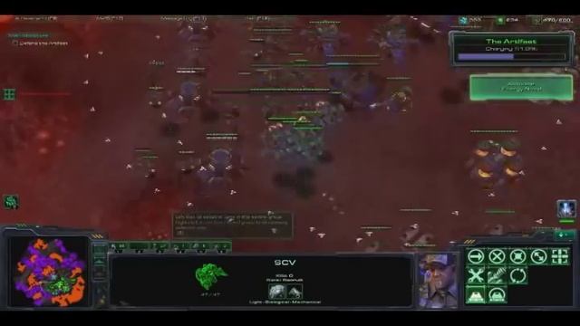 Starcraft 2 Wings of Liberty: Final Mission "All In" Brutal vs Air w Mind Control HowTo SpeedCast смотреть онлайн