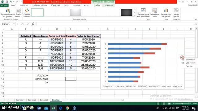 Diagrama de Gantt en excel cuando no dan la fecha de inicio смотреть онлайн