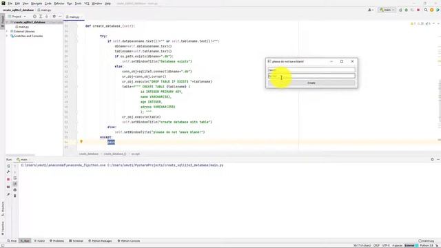PYTHON PYQT5 İLE SLLİTE3 KULLANILARAK VERİTABANI VE TABLO OLUŞTURMA ÖRNEĞİ смотреть онлайн